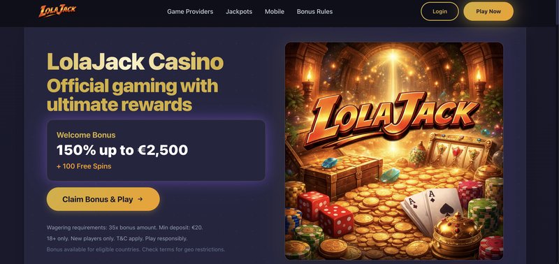 Lolajack uk, lolajack casino login